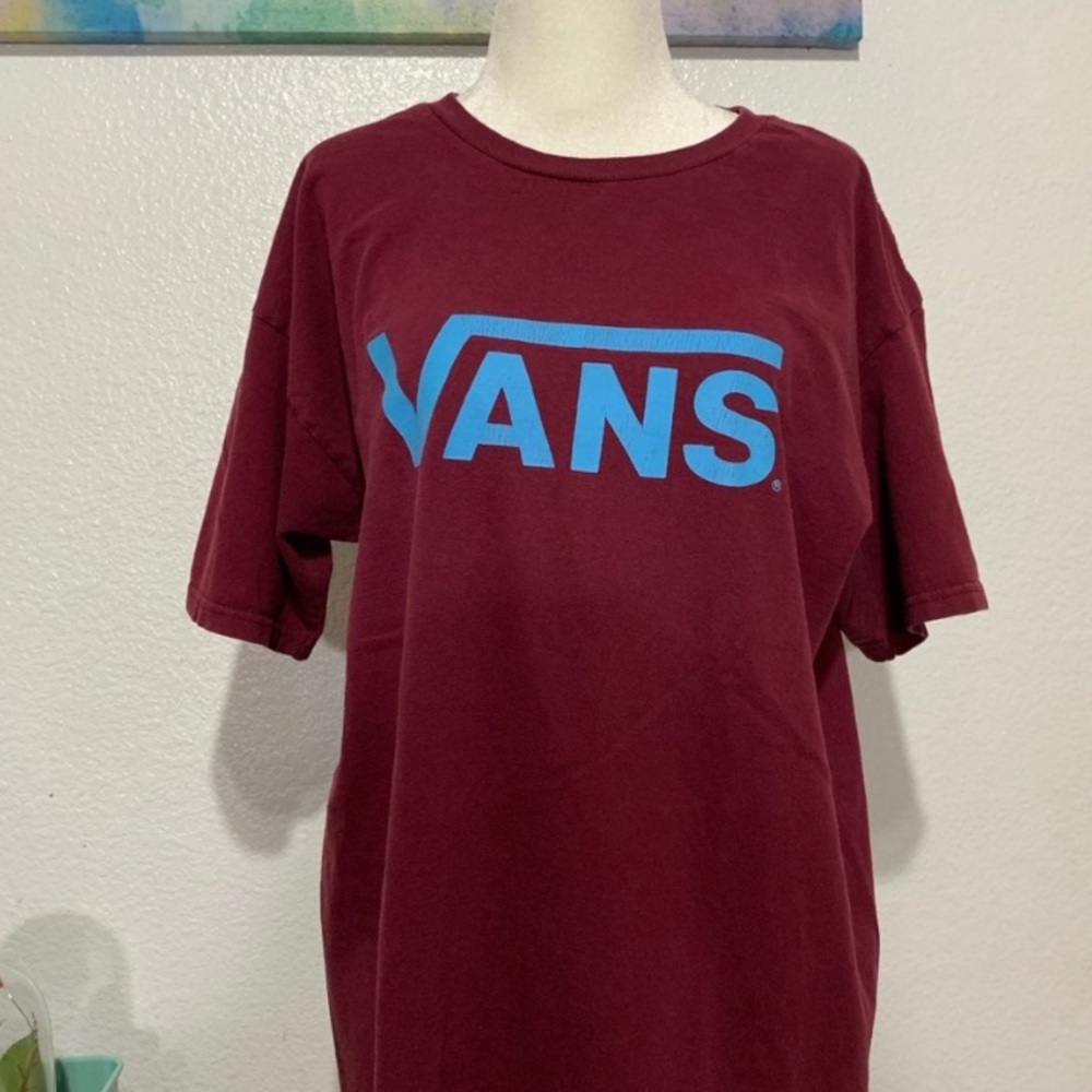 Maroon and Blue Vans Shirt
